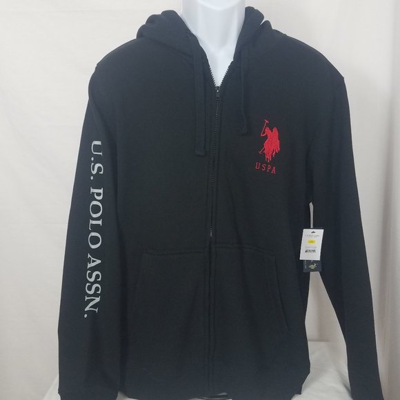 U.S. Polo Assn. | Shirts | Nwt Us Polo Assn Mens Fleece Full Zip Hoodie ...
